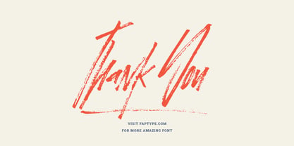 November Rain Brush Font Poster 12