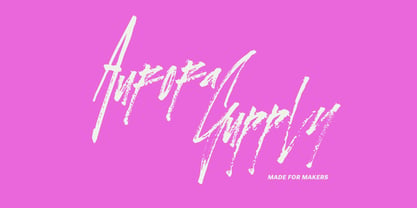 November Rain Brush Font Poster 9