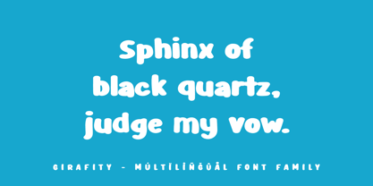 Girafity Font Poster 14