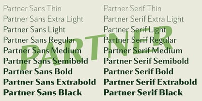 Partner Font Poster 14