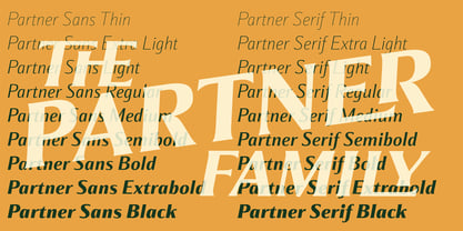 Partner Font Poster 15