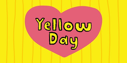 Yellow Day Font Poster 1