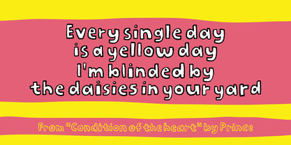 Yellow Day Font Poster 2