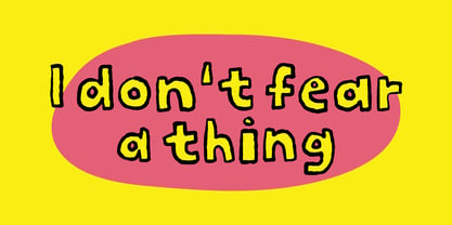 Yellow Day Font Poster 4