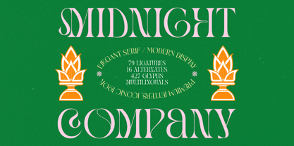 Midnight Company Font Poster 1