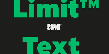 Limit Text Font Poster 1