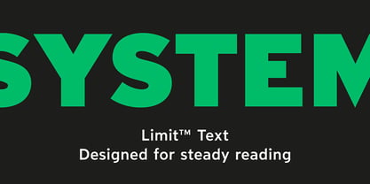 Limit Text Font Poster 2