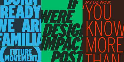 Limit Text Font Poster 12