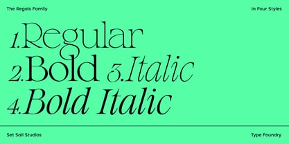 The Regals Font Poster 3