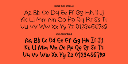Uncle Busy Font Poster 7