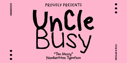 Uncle Busy Font Poster 1