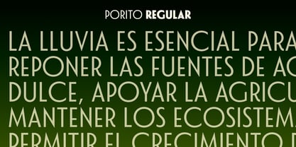 Porito Font Poster 13
