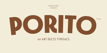 Porito Font Poster 1