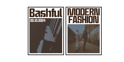 Bashful Condensed Font Poster 3