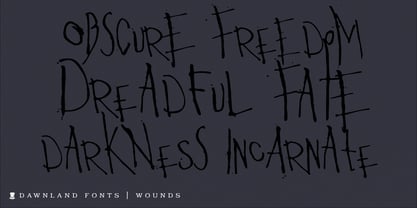 Wounds Font Poster 4