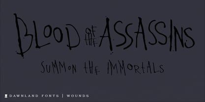 Wounds Font Poster 1
