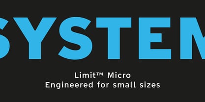 Limit Micro Font Poster 2