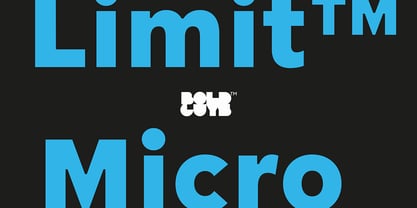 Limit Micro Font Poster 1