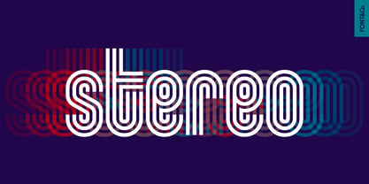 Pinstripe Font Poster 5