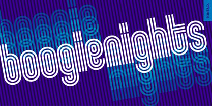 Pinstripe Font Poster 10