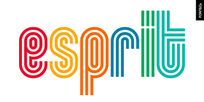 Pinstripe Font Poster 6