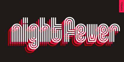 Pinstripe Font Poster 9