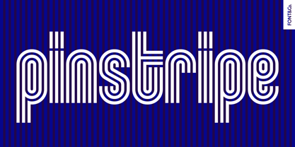 Pinstripe Font Poster 1