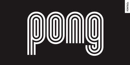 Pinstripe Font Poster 7