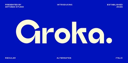 Groka Font Poster 1