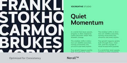Nerall Font Poster 4