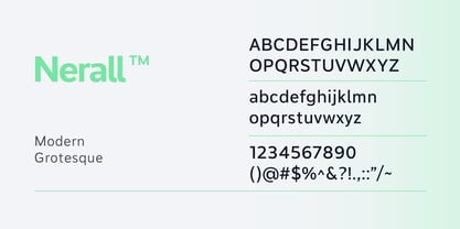 Nerall Font Poster 5
