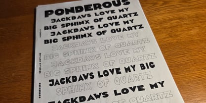 Ponderous Font Poster 4