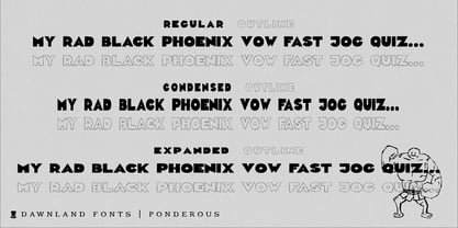 Ponderous Font Poster 2