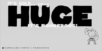 Ponderous Font Poster 1