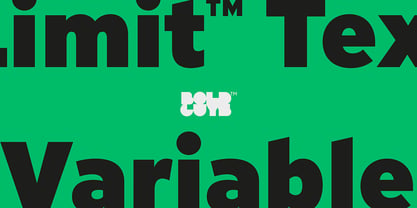 Limit Text Variable Concept Font Poster 1