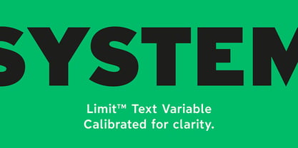 Limit Text Variable Concept Font Poster 2