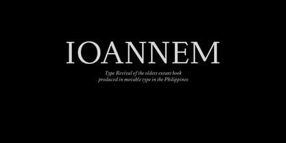 Ioannem Font Poster 1