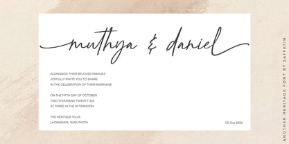 Another Heritage Font Poster 6