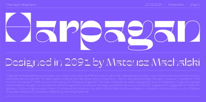 Harpagan Font Poster 1