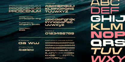 Proscenium Font Poster 3