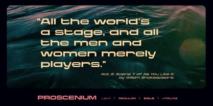 Proscenium Font Poster 2