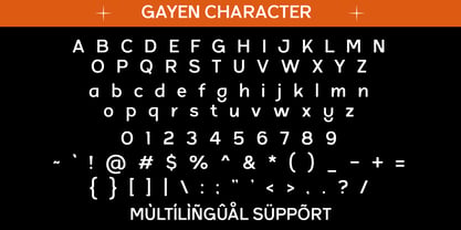 Gayen Font Poster 9
