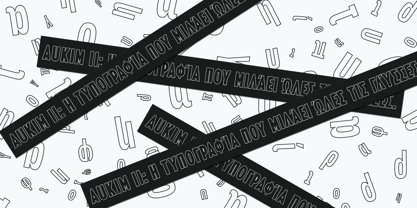 Aukim II Outline Font Poster 11