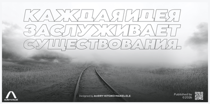 Aukim II Outline Font Poster 10