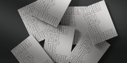 Aukim II Outline Font Poster 12