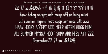 Meep Font Poster 6