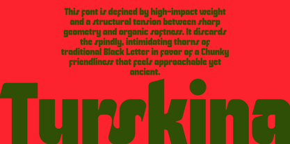 Turskina Font Poster 10