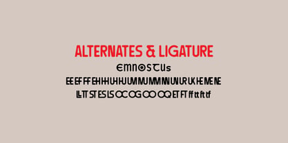 Sunken Rounded Font Poster 10