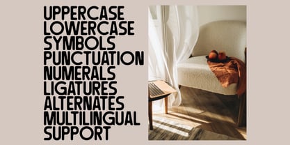 Sunken Rounded Font Poster 8