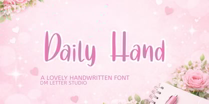Daily Hand Font Poster 1